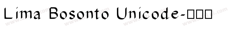 Lima Bosonto Unicode字体转换